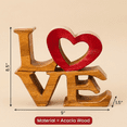 thumbnail image 3 of Decozen Wooden Love Letters Sculpture – Gifts for Mom or Dad on Mother’s Day, Father’s Day, or Birthday – Acacia Wood Figurine Decor for Home, Office, or Living Room, 3 of 6