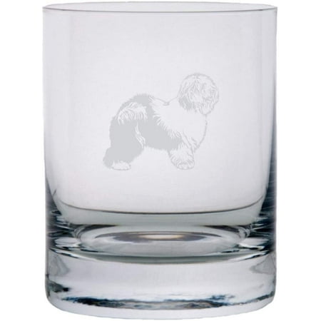

Old English Sheepdog Dog Themed Etched All Purpose 10.25oz Rocks Glass