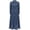 Navy Blue, variant on Women's Leather Trench Coat Full Zipper Ankle Length Long Jacket Moto Biker Coat Dress Dark Green XL
