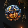 thumbnail image 4 of Room Decor Qwtwty Panneau Suspendu en Acrylique Halloween Lumineux Crâne Décoration Suspendue, 4 of 8