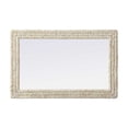 thumbnail image 5 of Elegant Decor Rectangle Cornhusk Mirror 27x42 in Linen White, 5 of 9