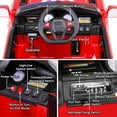 thumbnail image 5 of TOBBI-TOYS 12V Electric Kids Ride on Police Toy Car with Remote Control, Real Megaphone, Siren,Bluetooth, Red, 5 of 10