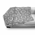 thumbnail image 3 of Celtic Soft Flannel Fleece Throw Blanket, Vintage Geometric Diagonal Symmetrical Binding Celtic Knots Motifs Illustration, Cozy Plush for Indoor and Outdoor Use, 50" x 70", Black White, by Ambesonne, 3 of 6