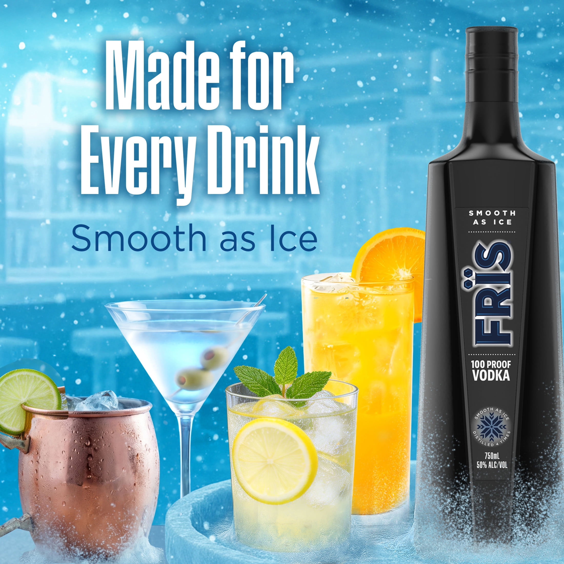 FRÏS Vodka, 750ml 100 Proof