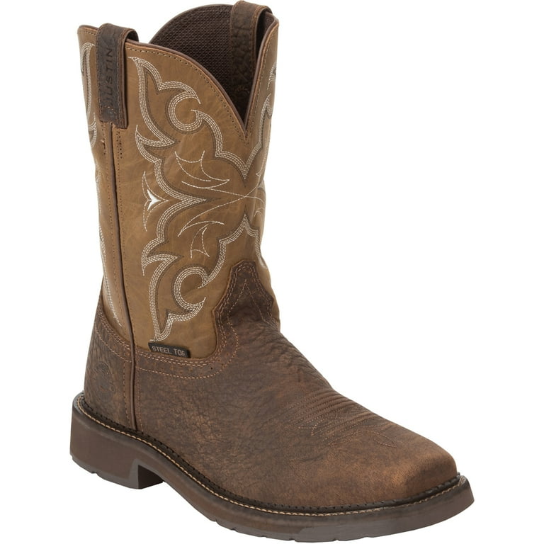 Steel toe cheap work boots justin
