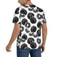 thumbnail image 2 of KLL Hand Drawn Tomatoes for Men's Baseball Shirts,Short Sleeve Casual Shirts Button Down Shirt for Men Beach Summer Wedding Shirt-3X-Large, 2 of 7