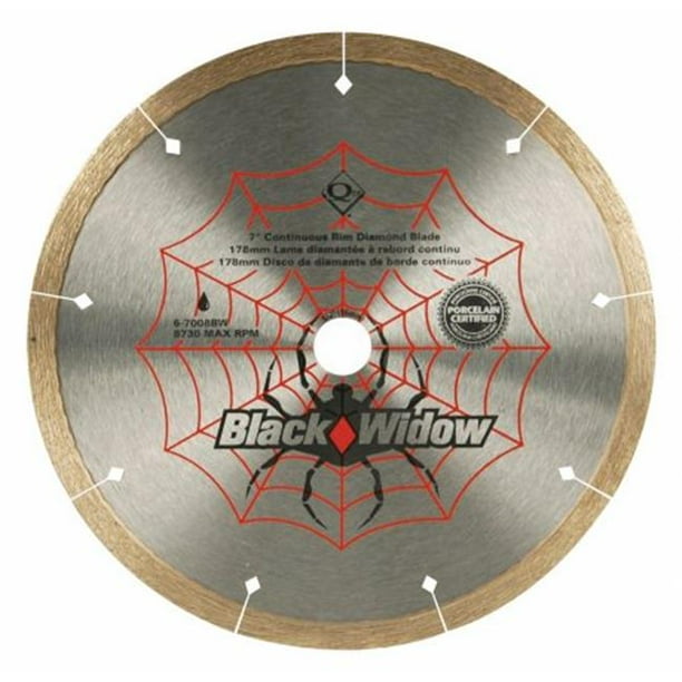 QEP 67008BW Tile Saw Blade,Wet,7 In Dia,8730 RPM