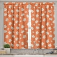 thumbnail image 2 of Ambesonne Maple Leaf Valance & Curtain, Autumn Fall Season Art, 55"x36", Burnt Sienna and Eggshell, 2 of 7