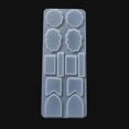 thumbnail image 4 of DIY Cabochon Silicone Molds Resin Casting Molds for UV Resin Epoxy Resin Jewelry Making Shield/Rectangle/Flower Cloud 216x85x8mm Inner Diameter: 33~46x10~34mm, 4 of 5