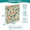 thumbnail image 3 of FORMRS 3 Ring Binder 1.5 inch with Pockets Set of 2 Clip Board 200 Sheets Capacity, Floral Design, 3 of 8