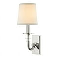 thumbnail image 2 of Hudson Valley Lighting 8400 Carroll 1 Light 13" Tall Wall Sconce - Nickel, 2 of 2