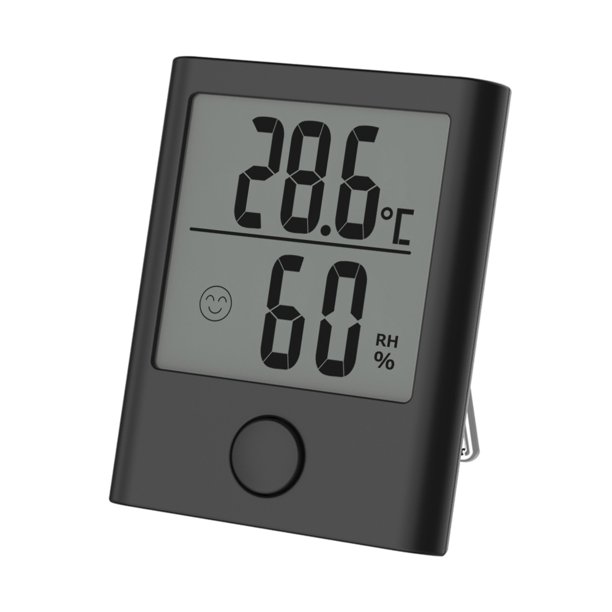 BALDR Digital Hygrometer & Indoor Thermometer,black
