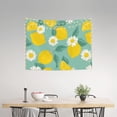 thumbnail image 3 of Bingfone Lemons Chamomile Flowers And Leaves Tapestry Wall Hanging Decor For Living Room Bedroom Dorm Classroom Office Decor 29x37 Inch, 3 of 9