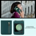 thumbnail image 5 of Allytechgroup Wallet Case for Samsung Galaxy Z Flip 6 with Crossbody Strap, Premium PU Leather Zipper Pocket Shockproof Cards Holder Phone Case for Women Girls, Darkgreen, 5 of 8