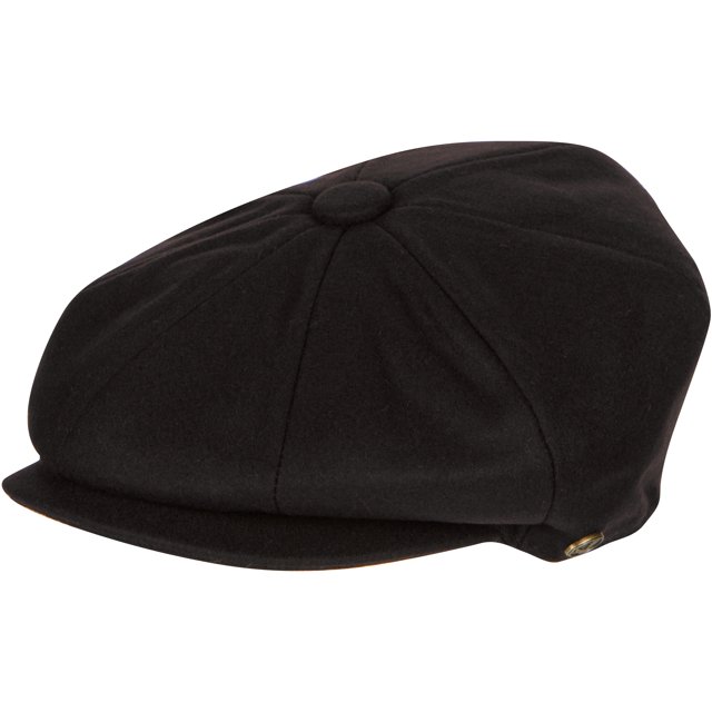 Sakkas Vintage Style Wool Blend Newsboy Snap Brim Cap Brown Medium