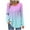 Sky Blue, variant on yievot Fall Tops for Women Long Sleeve Shirts Button Crew Neck Casual Blouses Dressy Pleated Tunics Trendy Clothes