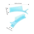 thumbnail image 3 of Miangastore 2pcs Multi Function Hairdressing Clips Salon Cutting Dying Styling Hair Clips Hair Layering Clip (Small Size Blue), 3 of 9