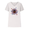 thumbnail image 4 of Birdeem T-Shirts à Col en V pour Femmes Mode Confortable Blouses Féminines Hauts, 4 of 6