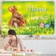 thumbnail image 4 of Easter Banner Holiday Decorations Eggs Bunny Banner Cloth Holiday Party Photo Background, Banner Decoración Pascua Huevos Conejo, Festivo Party Photo Background, para Eventos, ideal para, 4 of 8