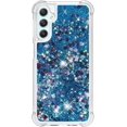 thumbnail image 2 of Case for Samsung Galaxy A25 5G Case Glitter Liquid Cute Clear Phone Case Floating Quicksand Shockproof Protective Bumper Soft TPU Case for Samsung Galaxy A25 5G Love Blue YB, 2 of 14