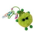 thumbnail image 3 of Llavero de peluche, decoración para mochila, divertido bolso colgante, regalo, llavero para coche Verde, 3 of 9