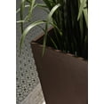 thumbnail image 6 of Veradek Pure Series Midland 26" Plastic Planter 2-Pack Espresso, 6 of 14