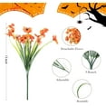thumbnail image 2 of Scidweet 24 Bundles Artificial Fall Flowers Outdoors, Autumn Fake Plants Faux Silk flowers Fall Decorations for Home Garden Porch Decor, Orange, 2 of 6