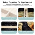thumbnail image 3 of Crow Travel-Portable Square Jewelry Organizer Storage Box - Rings, Earrings, Necklaces, and Bracelets Holder for Girls and Women, 3 of 6