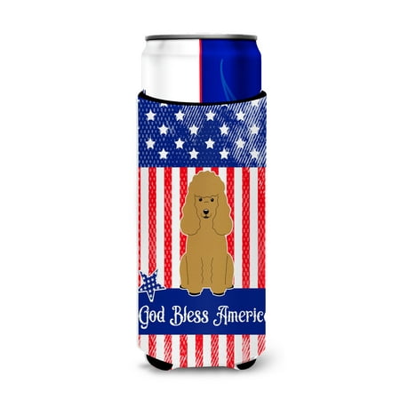 - Patriotic USA Poodle Tan Michelob Ultra Hugger for slim cans BB3064MUK