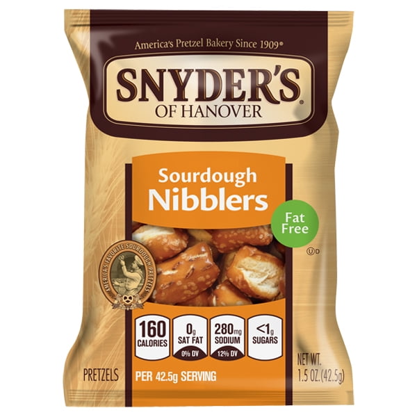 Snyder's of Hanover Sourdough Nibblers Pretzels 1.5 oz Bags Pack of