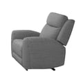 thumbnail image 2 of Cory Manual Recliner Chair- Contour Armrests- Solid Wood- Gray Polyester, 2 of 6