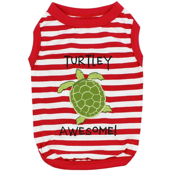 Parisian Pet Cat Dogs Clothes Tee Shirts Turtle Dog T-Shirt