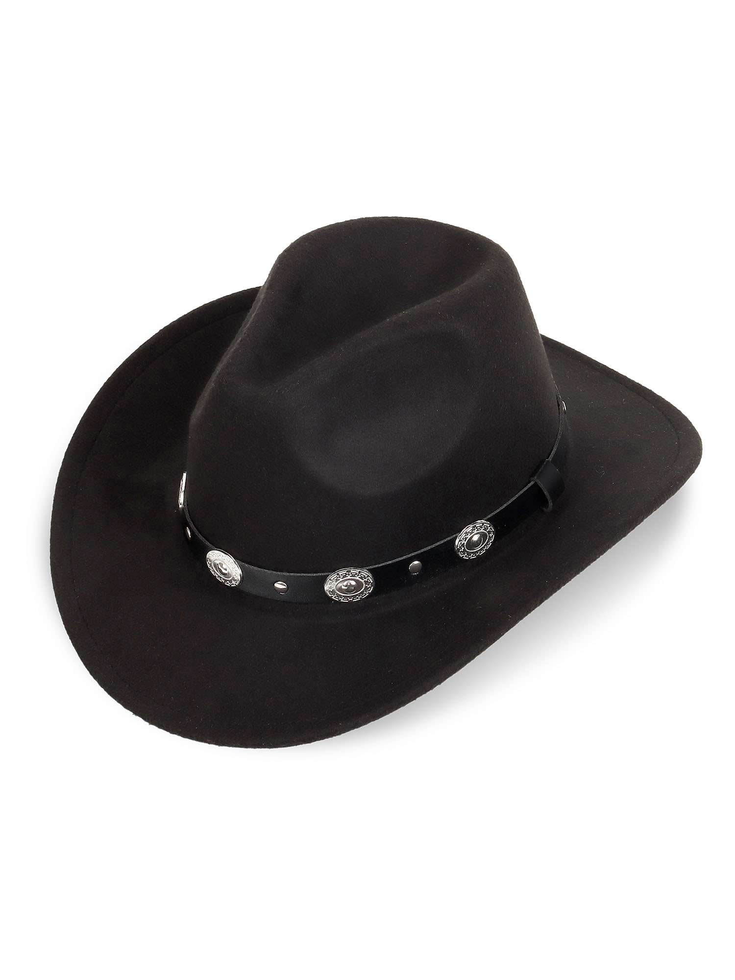 Western Cowboy Hat Unisex Roll Up Fedora with Belt Trim S-M Western Cowboy Hat for Men Women Classic Roll Up Fedora Hat  main image 4