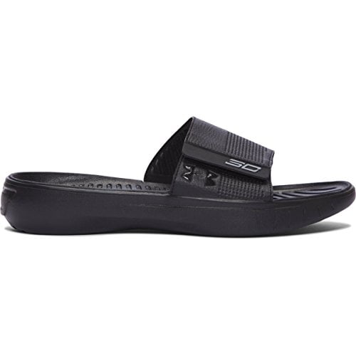 UA Curry III Slide Black/White Sandal 