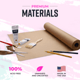 thumbnail image 4 of Bryco Goods (Pack of 2) Brown Kraft Paper Rolls - 18 Inch x 100 Feet - Moving Supplies, Gift Wrapping, Arts & Crafts, Bulletin Board, Packing Paper – USA Made, 4 of 9