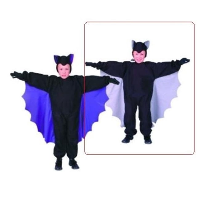 Cute-T-Bat Costume - Grey Wings - Size Child Small 4-6