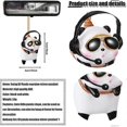 thumbnail image 2 of Car Rear View Mirror Pendant Swinging Car DJ Panda Hanging Ornament for Interior Rearview Mirror Charms Mirror Accessories Funny Gifts, 2 of 5