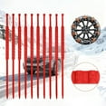 thumbnail image 4 of BotaniNest Chaînes de Pneus Fermeture à Glissière Tie Universelles Réutilisables Antidérapantes en Nylon Chaînes de Pneus Hiver Urgence Antidérapantes Antichoc Fonction Fermeture à Glissière Roues Réglables en Nylon pour Glace Boue Terre, 4 of 7