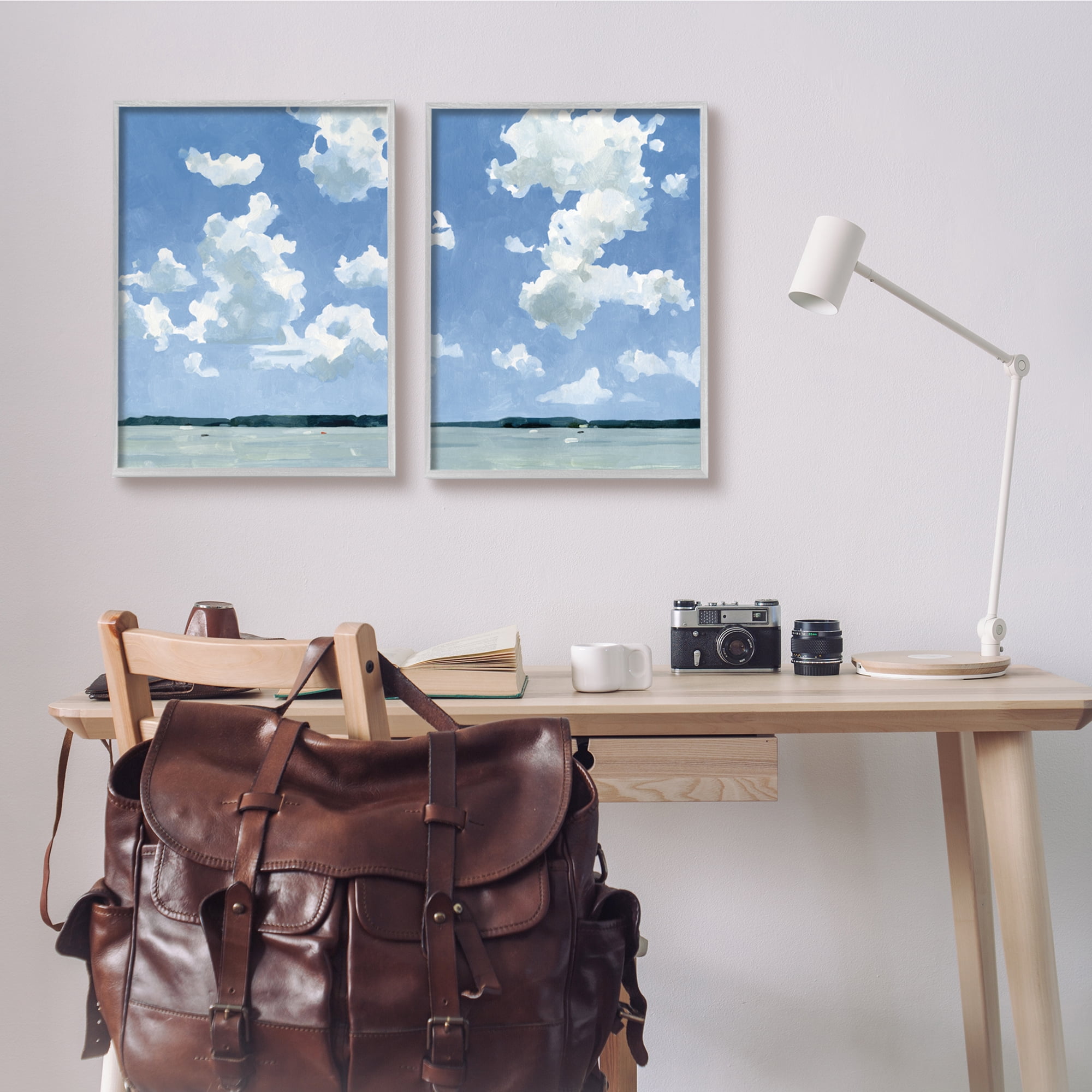 Stupell Industries Bright Cloudy Sky Lake Water Landscape Summer Day, 16 x 20, Design by Emma Caroline