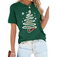 thumbnail image 2 of LUOGENLI T-shirts pour Femme pour Femmes Imprimé de Noël Col Rond T-Shirt pour Femmes Manches Courtes Haut Festif des Fêtes 4TG T-shirts pour Femmes T-shirts Graphiques T-shirts Fête de la Saint-Patrick Vert m, 2 of 4