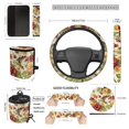 thumbnail image 7 of KUIFORTI Hummingbird Print Car Seat Cover Set Wear-Resistant Set 15 Pcs Automotive Front Seat & Bench Back Seat Cover Washable Breathable Non Slip Fits for Cars Truck SUV, 7 of 7
