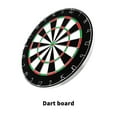 thumbnail image 3 of 17inch Dart Board Durable Practical Double Sides Meta Mark installation Hanging Dart Target, 3 of 8