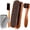 Mixed colors, variant on WLGJL Horsehair Shine Shoes Brush Kit Polish Dauber Applicators Cleaning Leather Shoes Boots Care Brushes Suede Cleaner Brush with Microfiber Shoe Cloth(4 Pcs)
