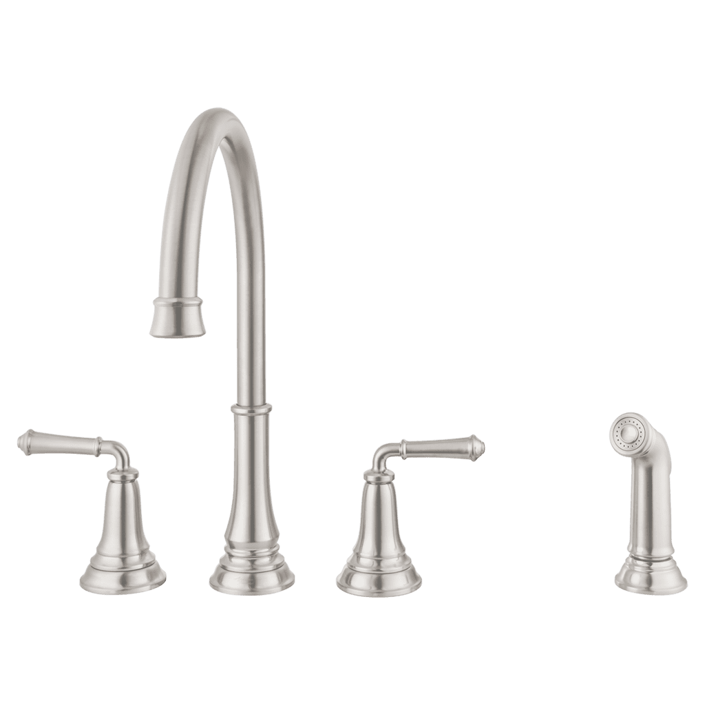 American Standard Delancey Two-Handle Kitchen Faucet 1.5 GPM in Stainless Steel
