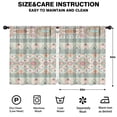 thumbnail image 2 of Blackout Kids Curtains,Orange and Purple Diamond Shaped Geometric Boho Pattern Childrens Insulated Curtains Set Of 2,Bedroom Essentials,Toddler Room Decor 52x63in(132x160cm), 2 of 5