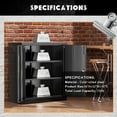 thumbnail image 4 of GetRich Metal Garage Storage Cabinet,36" Black Lockable Metal Cabinets with 2 Doors and Shelves,Storage Locking Counter Cabinet for Home Office,Garage,Kitchen,School, 4 of 7