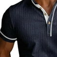 thumbnail image 3 of Ceisia Men's All Gift Seasons Casual Solid Color Button-Up Round Neck Long Sleeve Shirt - Comfortable Daily Outdoor Wear, 3 of 6