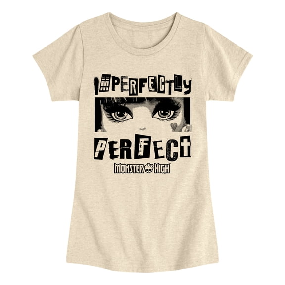 Monster High - Imperfectly Perfect - Youth Girls Fitted Short Sleeve T-Shirt