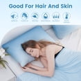thumbnail image 5 of ALANDA Gradient Cooling Pillow Cases, Arc-Chill Q-max＞0.5 Breathable Soft & Stretch Cooling Pillowcases with Zipper, 2 Pack 20"x30", 5 of 9