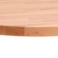 Table top ?80x25 cm round solid beech wood